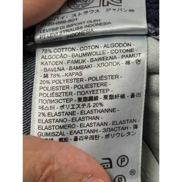 Levi’s pull-on blue stretchy jeans size 8 - Picture 4 of 6